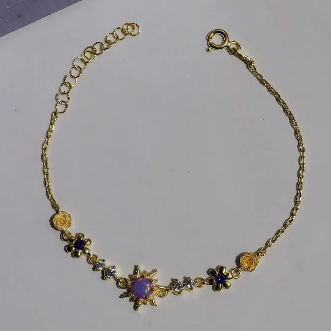 Livurah™ Rapunzel Sunflower Opal Bracelet