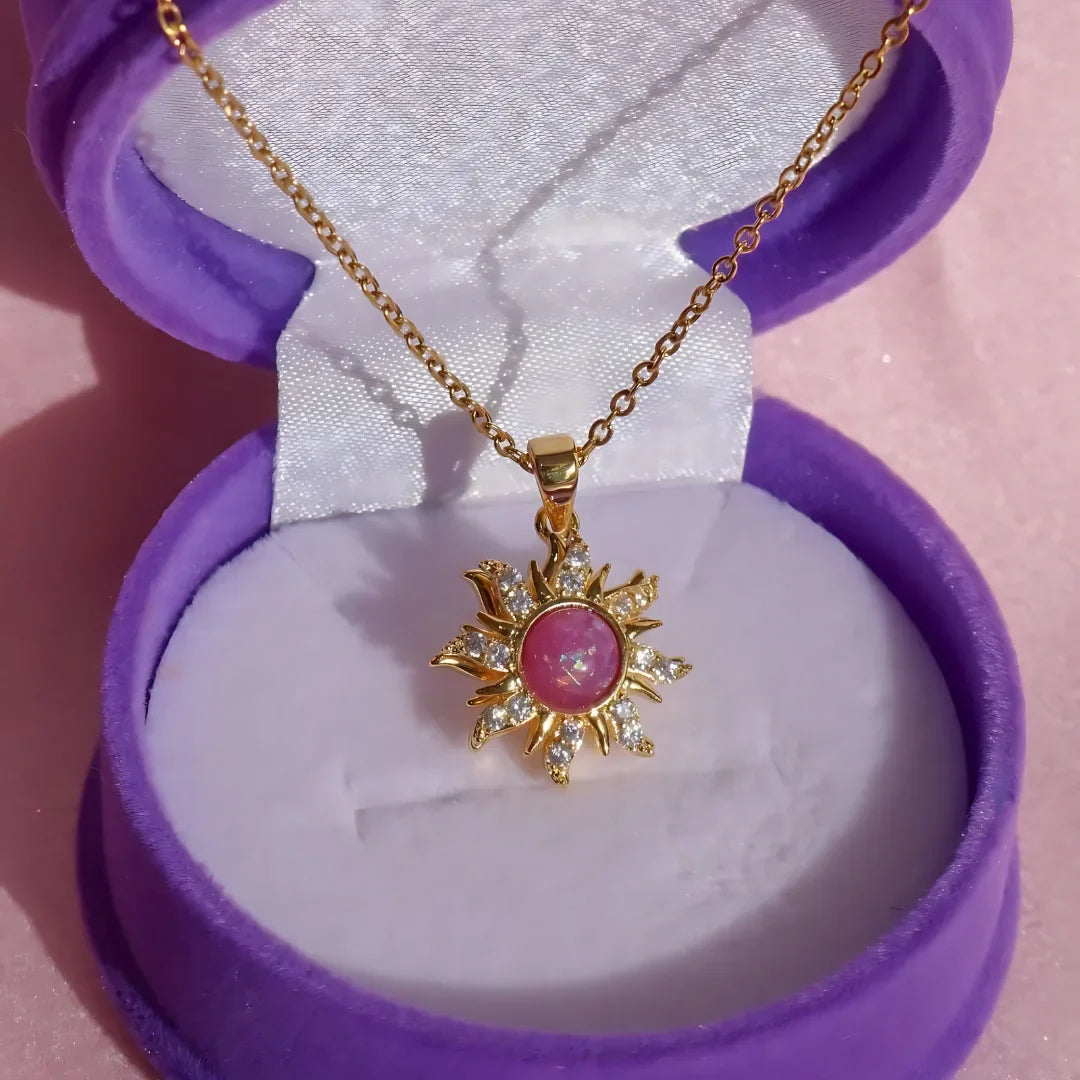 Livurah™ Rapunzel Spinning Sun Necklace