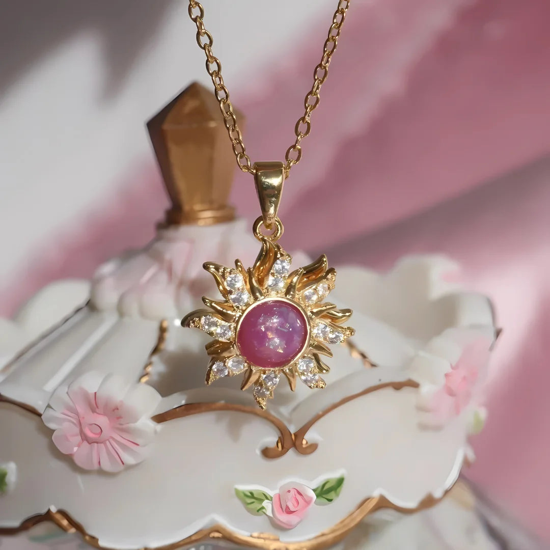 Livurah™ Rapunzel Spinning Sun Necklace