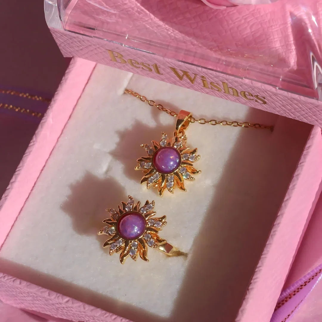 Livurah™ Rapunzel Spinning Sun Necklace
